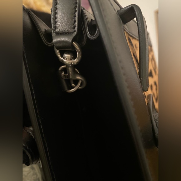 Saint Laurent Paris/Animal Print /Small Sac De Jour/Calf Hair.light brown/Black. - Picture 12 of 16